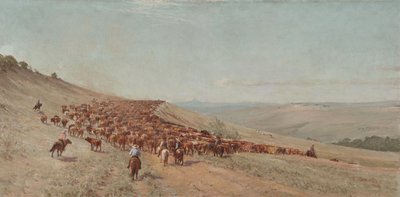 ड्राइविंग हर्ड, 1904 द्वारा चार्ल्स फ्रेंकलिन रूघ