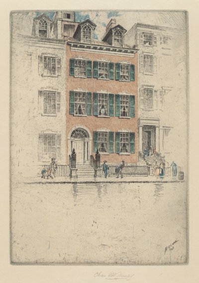 एरिक्सन हाउस, बीच स्ट्रीट, 1908। द्वारा चार्ल्स फ्रेडरिक विलियम मीलाट्ज़