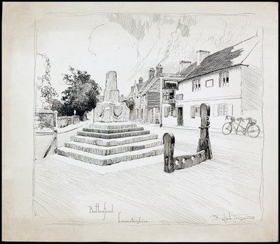 बोट्सफोर्ड मार्केट क्रॉस, लीसेस्टरशायर, 1892-1933 द्वारा चार्ल्स जॉर्ज हार्पर