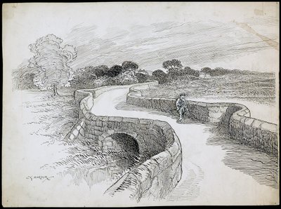 स्वार्कस्टोन ब्रिज, डर्बीशायर, 1892-1933 द्वारा चार्ल्स जॉर्ज हार्पर
