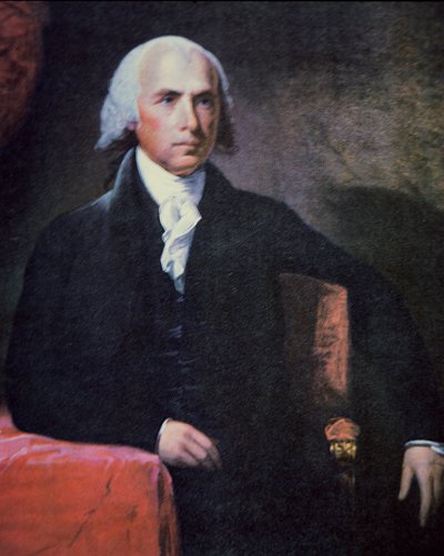 जेम्स मैडिसन (1751-1836) (रंग लिथो) द्वारा चार्ल्स गिल्बर्ट स्टुअर्ट