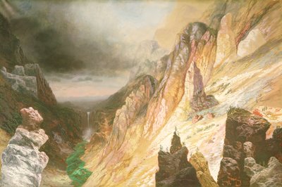 लोअर फॉल्स, येलोस्टोन नदी का ग्रैंड कैनियन, 1886 द्वारा चार्ल्स एच। चैपिन