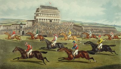 लिवरपूल ग्रैंड नेशनल स्टीपलचेज - कमिंग इन, 1872 प्रकाशित द्वारा चार्ल्स हंट