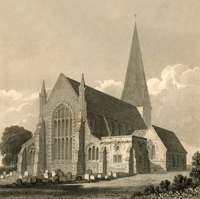 हर्शम चर्च, 1835। द्वारा चार्ल्स जे स्मिथ