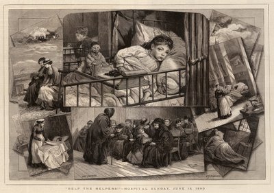 हेल्पर्स की मदद करें !, अस्पताल रविवार, 13 जून 1880 द्वारा Charles J. Staniland