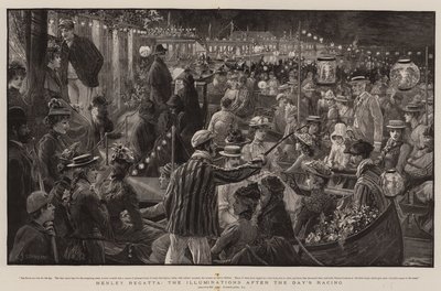 हेनली रेगाटा, डे की रेसिंग के बाद की रोशनी द्वारा चार्ल्स जे स्टैनलैंड