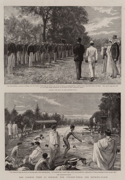 हैरो, क्रिकेट-मैदान और स्नान-स्थल पर ग्रीष्मकालीन शब्द द्वारा चार्ल्स जे स्टैनलैंड