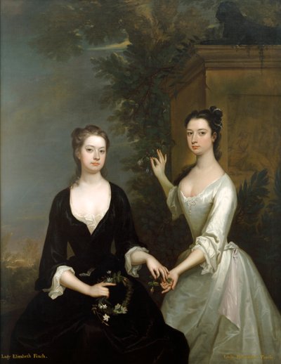 लेडी एलिजाबेथ और लेडी हेनरीटा फिंच, c1730-c1731 द्वारा चार्ल्स जर्वस