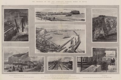 डोवर में न्यू एडमिरल्टी हार्बर वर्क्स की प्रगति द्वारा Charles John de Lacy
