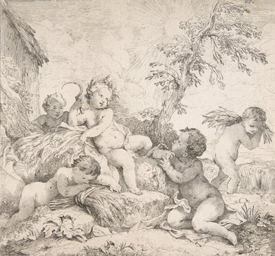 समर समर, सीए। 1735. द्वारा चार्ल्स जोसेफ नतोइरे