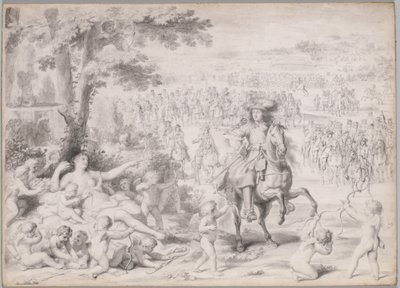 लुई XIV, वीनस द्वारा कब्जा कर लिया, 1670 के शुरू में। द्वारा चार्ल्स ले ब्रून