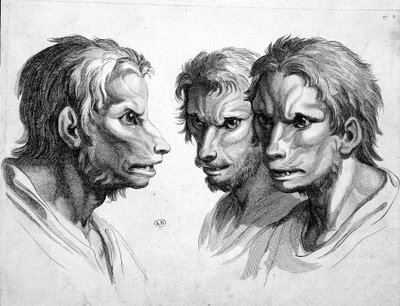 वेयरवोल्फ के तीन चेहरे (वेयरवोल्फ) - ले ब्रूनो द्वारा द्वारा चार्ल्स ले ब्रून