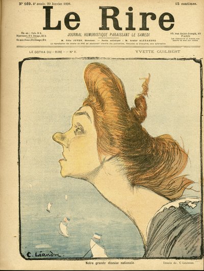Le Rire . के कवर के लिए चार्ल्स लिएंड्रे का चित्रण (1862-1934) द्वारा चार्ल्स लिएंड्रे