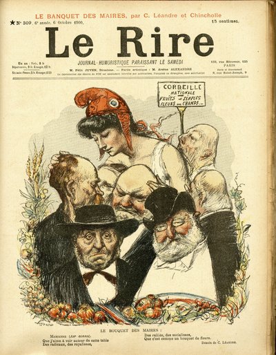 Le Rire . के कवर के लिए चार्ल्स लिएंड्रे का चित्रण (1862-1934) द्वारा चार्ल्स लिएंड्रे