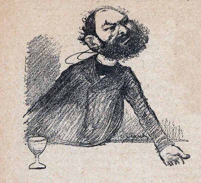 लियोन बुर्जुआ (1851-1925) फ्रांसीसी राजनेता - पॉल बॉस्क द्वारा "अवर डियर सॉवरेन" में उत्कीर्णन - चार्ल्स लिएंड्रे द्वारा चित्रण (1862-1934) 1898 - द्वारा चार्ल्स लिएंड्रे