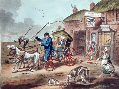 आयरलैंड में पोस्टिंग, 1805 में हन्ना हम्फ्री द्वारा प्रकाशित (हाथ से रंगी हुई नक़्क़ाशी) द्वारा चार्ल्स लोरेन (बाद में) स्मिथ