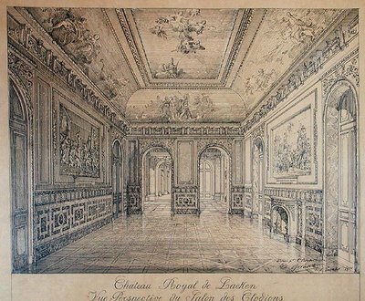 Laeken . के रॉयल पैलेस में सैलून डेस क्लोडियन्स द्वारा चार्ल्स लुइस गिरौल्ट
