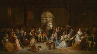 द रोल कॉल ऑफ़ द लास्ट विक्टिम्स ऑफ़ द टेरर, c. 1850. द्वारा चार्ल्स लुई मुलर