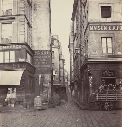 रुए मोंडेटूर, रुए रामबुतो से, 1860-70 के दशक में। द्वारा चार्ल्स मारविल