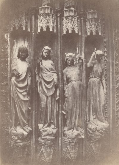 गुणों को कुचलने वाले दोष, स्ट्रासबर्ग कैथेड्रल, 1853। द्वारा चार्ल्स मारविल