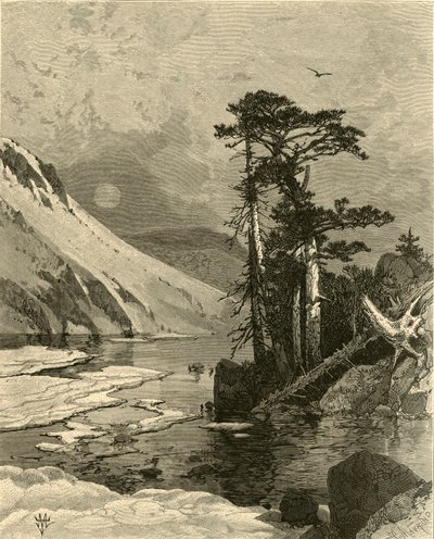 जमी हुई झील, जेम्स पीक का पैर, 1874। द्वारा चार्ल्स मौरंद