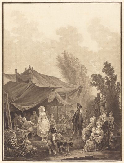 नोसे डे विलेज विलेज वेडिंग, 1785। द्वारा चार्ल्स मेल्चिएर डेसकोर्टिस