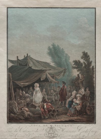 ग्राम विवाह, 1785। द्वारा चार्ल्स मेल्चिएर डेसकोर्टिस