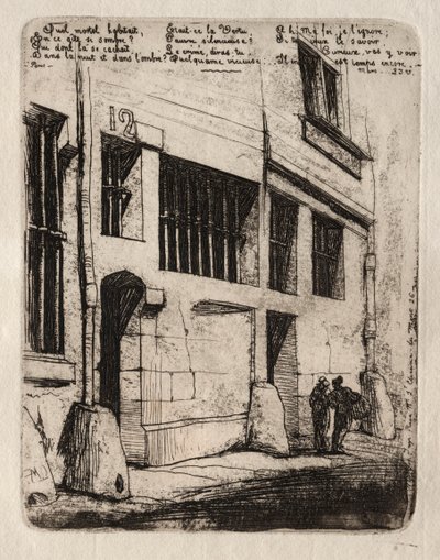 एशिंग्स ऑफ़ पेरिस: द स्ट्रीट ऑफ़ द बैड बॉयज़, 1854। द्वारा चार्ल्स मेरियन