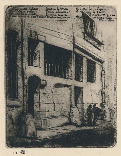 ला रुए देस मौविस गॅर्कन्स 3 स्टेट, 5 x 3 78 इंच, 1854, 1927 द्वारा चार्ल्स मेरियन
