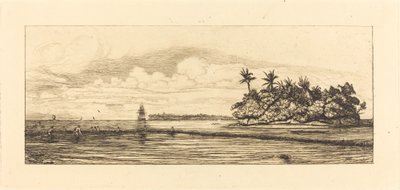 ओशिनिया, उवेआ (वालिस) में द्वीप समूह; पेचे ऑक्स पाल्म्स, 1845 (ओशिनिया: मछली पकड़ना, यूईए या वालिस समूह में ताड़ के पेड़ों वाले द्वीपों के पास) द्वारा चार्ल्स मेरियन