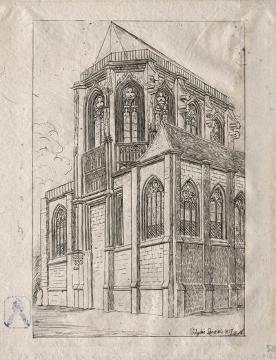 द सेंट्स ऑफ़ द चर्च ऑफ़ सेंट मार्टिन-सुर-रेनले, 1860। द्वारा चार्ल्स मेरियन