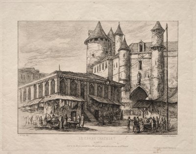 द ग्रैंड चैंलेट, पेरिस, लगभग 1780, 1861। द्वारा चार्ल्स मेरियन