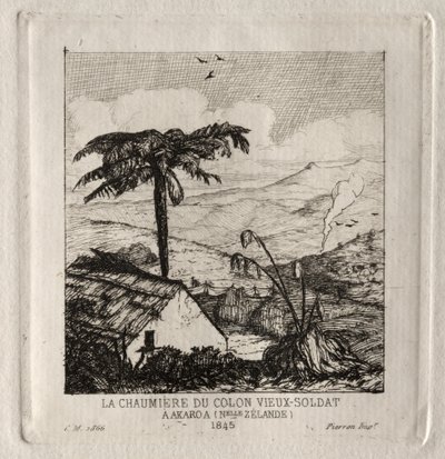 पुराने सैनिक सेटलर्स हट, अकरोआ, 1845, 1866 में। द्वारा चार्ल्स मेरियन