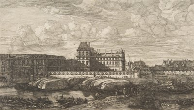 पुराना लौवर, पेरिस, Zeeman के बाद, 1865-66। द्वारा चार्ल्स मेरियन