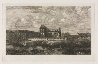 एक पेंटिंग से पुराना लौवर, जिम्मन द्वारा, 1651, 1866। द्वारा चार्ल्स मेरियन