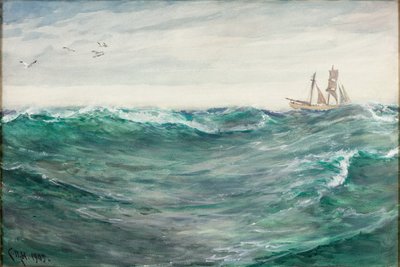 बंद Fowey; विंडरली हवा द्वारा Charles Napier Hemy
