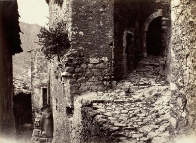 रोकब्रून के पास सैंट-एग्नेस में एक सड़क, सी। 1865. द्वारा चार्ल्स नेग्रे