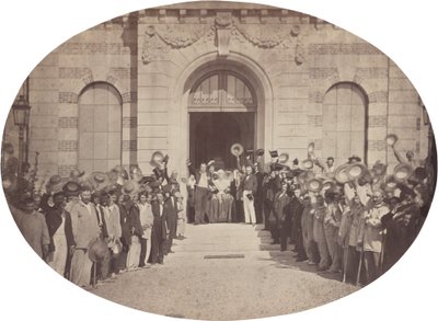 इंपीरियल एसाइलम ऑफ विन्केनेस: 15 अगस्त, सम्राट को सलाम, 1859। द्वारा चार्ल्स नेग्रे