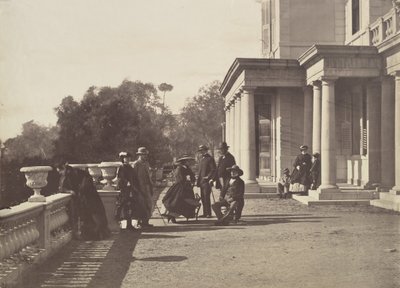 [लॉर्ड ब्रोघम और उनका परिवार, कान], 1862। द्वारा चार्ल्स नेग्रे