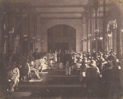 1858-59 विन्सेन्स में इंपीरियल असाइलम का रेफैक्ट्री। द्वारा चार्ल्स नेग्रे