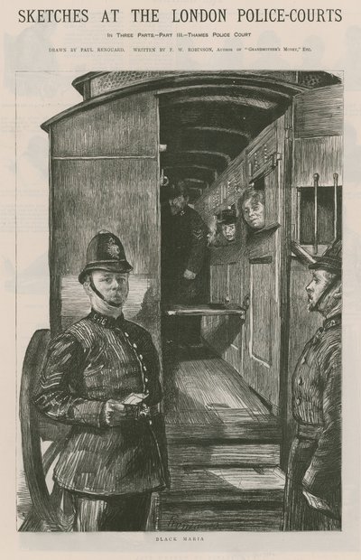 लंदन की पुलिस अदालतों में स्केच द्वारा Charles Paul Renouard