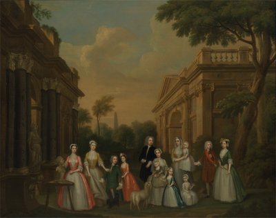 फिंच परिवार, c.1732 (कैनवास पर तेल) द्वारा चार्ल्स फिलिप्स