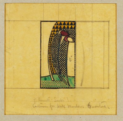 WJ बैसेट-लोके, 1916-17 के लिए हॉल की खिड़कियों के पर्दे के लिए डिज़ाइन द्वारा चार्ल्स रेनी मैकिन्टोश