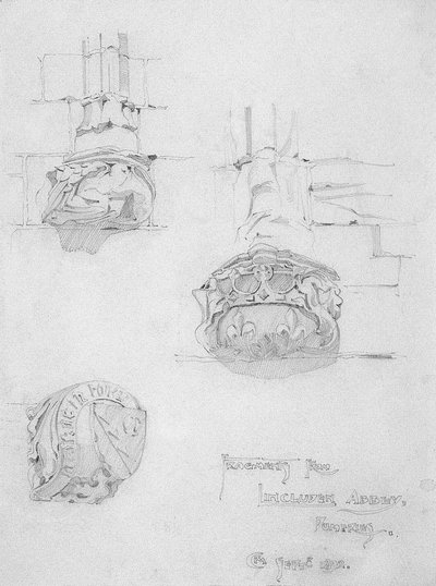 Lincluden Abbey, दमफ्रीज़, 1892 से खुशबू द्वारा चार्ल्स रेनी मैकिन्टोश