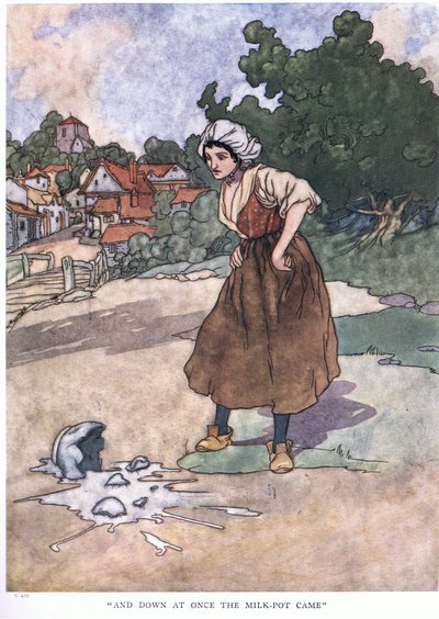 और नीचे एक बार दूध-पॉट आ गया, 1930 का दशक द्वारा चार्ल्स रॉबिन्सन