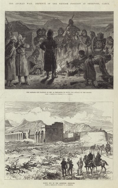 अफगान युद्ध, शेरपोर, काबुल में ब्रिटिश स्थिति की रक्षा द्वारा Sir John Charles Robinson