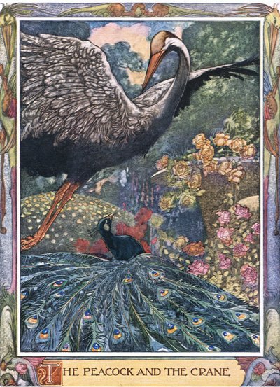 मोर और क्रेन, 1930 के दशक द्वारा चार्ल्स रॉबिन्सन