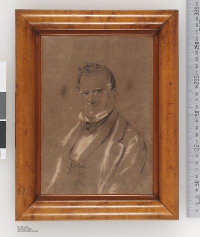 जोसेफ राफेल का चित्र, c.1852 (कागज पर पेंसिल, पेस्टल और चारकोल) द्वारा चार्ल्स रोडियस