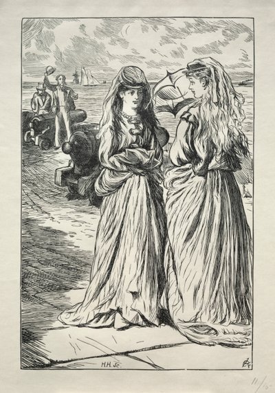 लेडी नेली - इश्कबाज, 1865। द्वारा चार्ल्स सैमुअल कीने