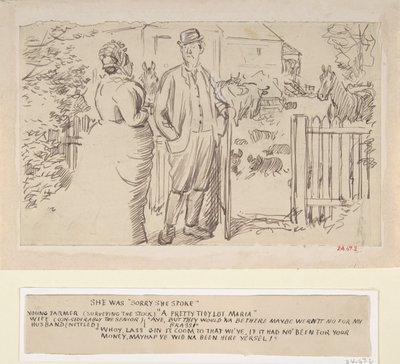 शी वाज़ सॉरी शी स्पोक, 1870-1891। द्वारा चार्ल्स सैमुअल कीने